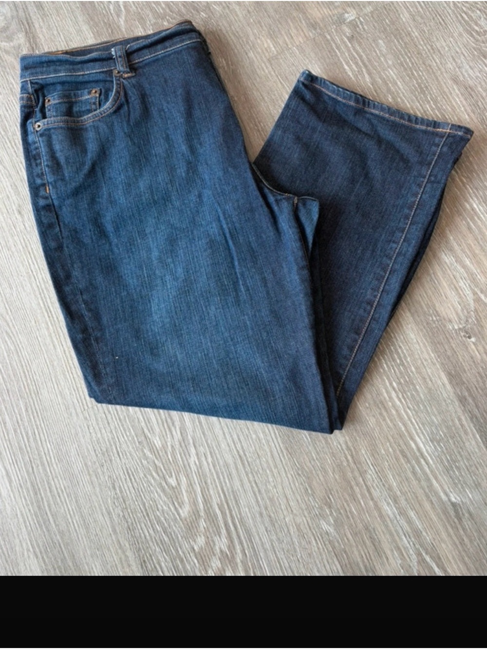 Garnet Hill Indigo Cropped Ankle Jeans
